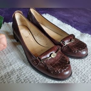 Circa by Joan and David Womens Sz 6.5 Soft Brown Leather Signature Loafers F-185